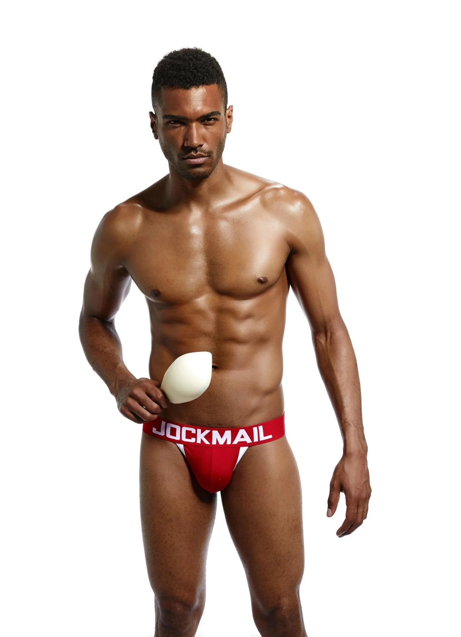 Jockmail Cotton Jockstrap with Enhancing Foam Piece