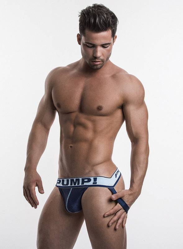 PUMP! Blue Steel Mesh Jockstrap